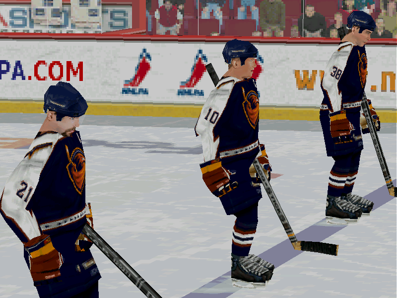 Atlanta Thrashers prototype(?) away uniform in old NHL game, extremely